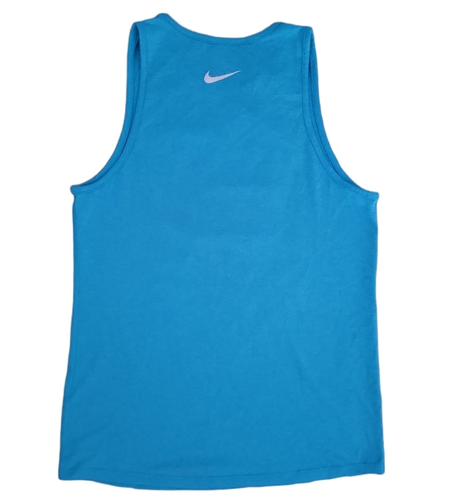 Nike Sore not Sorry blue gym workout sport dri fit tank top size XS - Picture 6 of 8